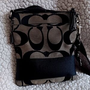 Coach Black and Gray Crossbody